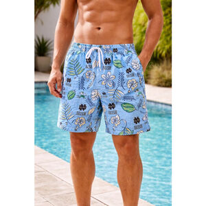Men's Wes and Willy Notre Dame Fighting Irish Swim Trunks XL Blue Green NWT